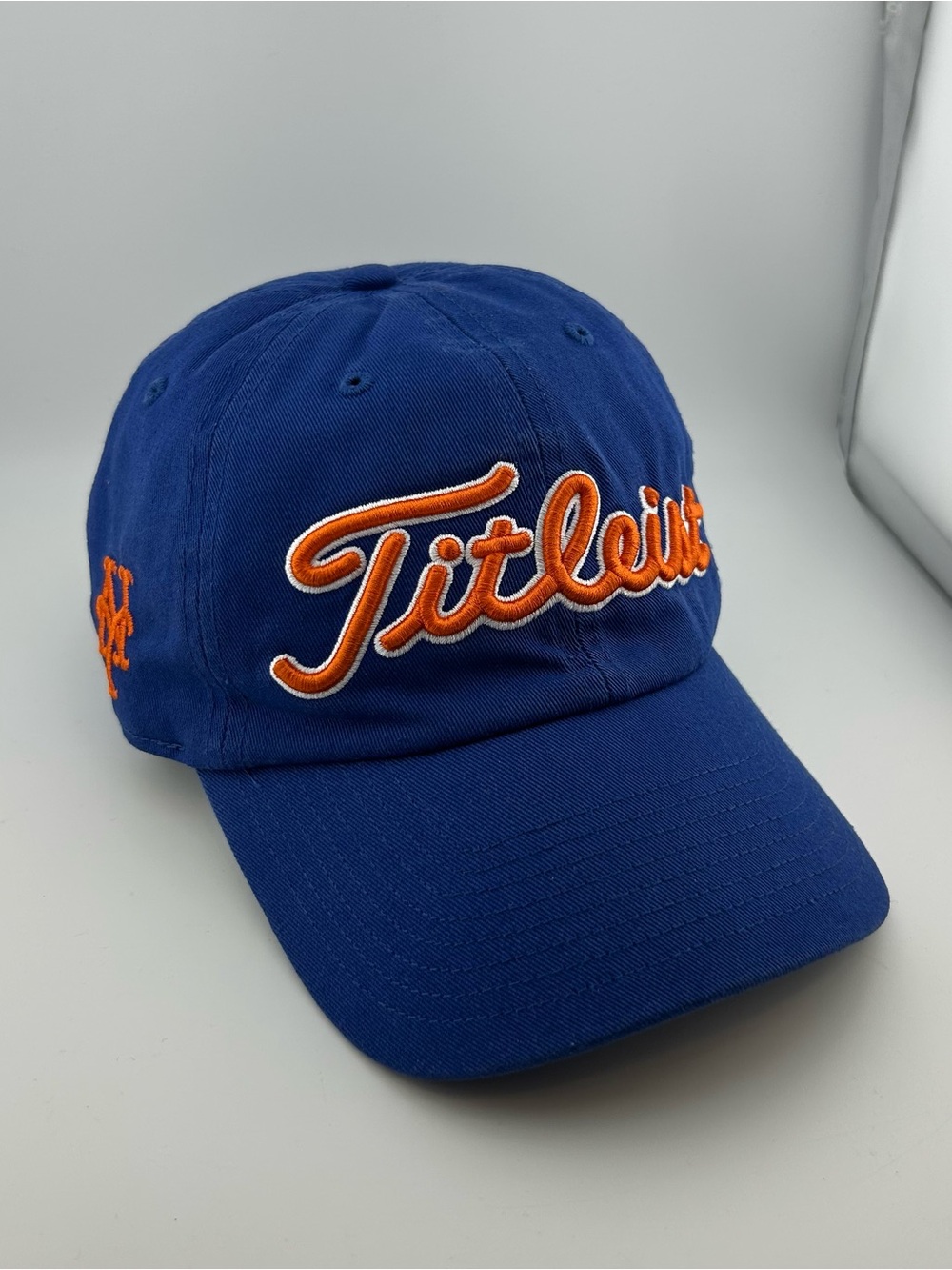 ’47 Brand Titleist New York Mets Adjustable Hat Cap Blue Orange OSFA MLB Golf